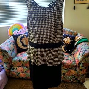 Houndstooth Dress